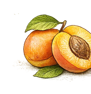 Apricot illustration